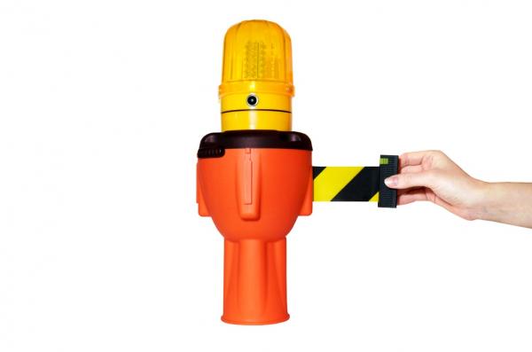 АКЦИЯ 25года - 5 % на КОМПЛЕКТ Головка на конус с лампой и с сигнальной лентой 7, 5 - 10 метров BarrierNOVO, — фото 2